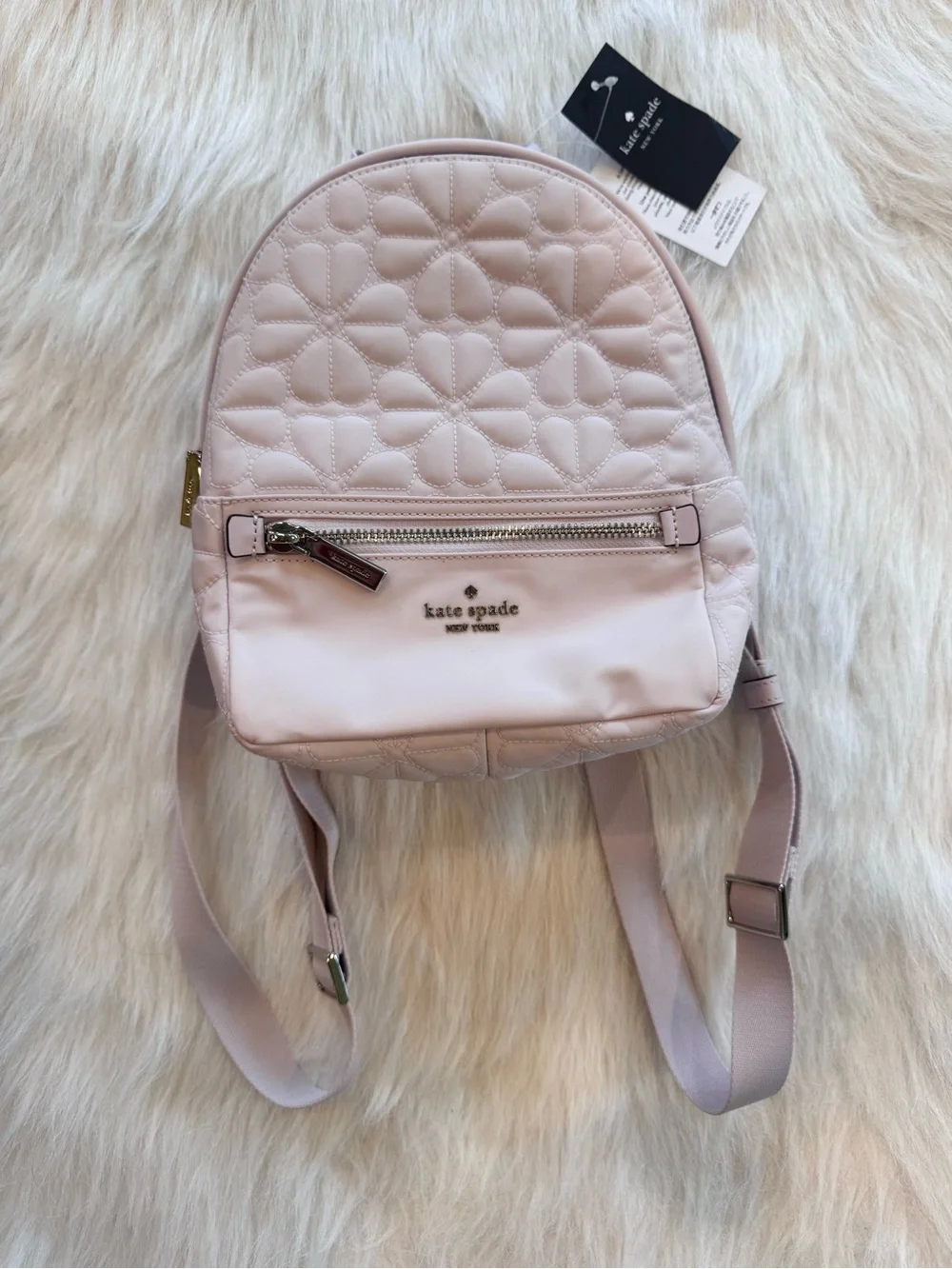 NWT Kate Spade Small Floral Backpack Pale Amethyst Pink 💜💗🌸